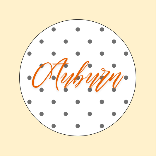 Auburn Polka Dots